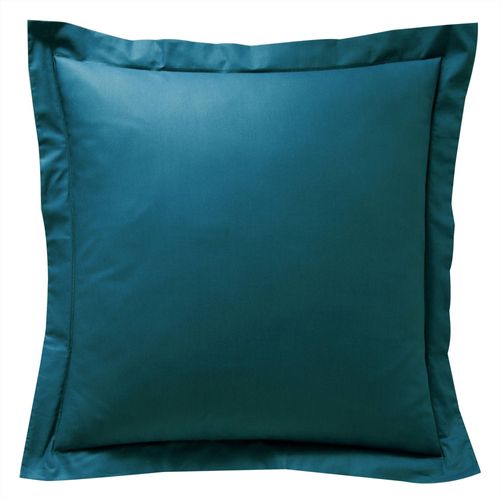 Taie Volant 50x70 Bleu Canard En Coton
