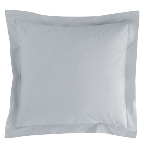 Taie Volant 50x70 Gris Perle En Coton