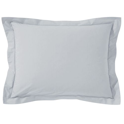 Taie Volant 50x70 Gris Perle En Coton