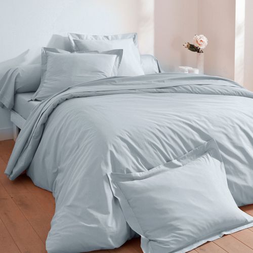 Housse De Couette 140x200 Gris Perle En Coton