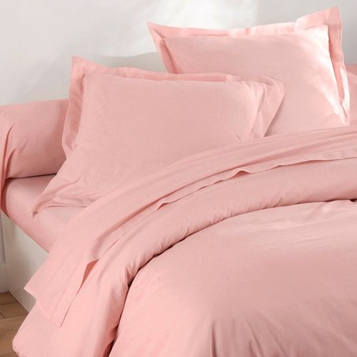 Housse De Couette 240x220 Rose Thé En Coton