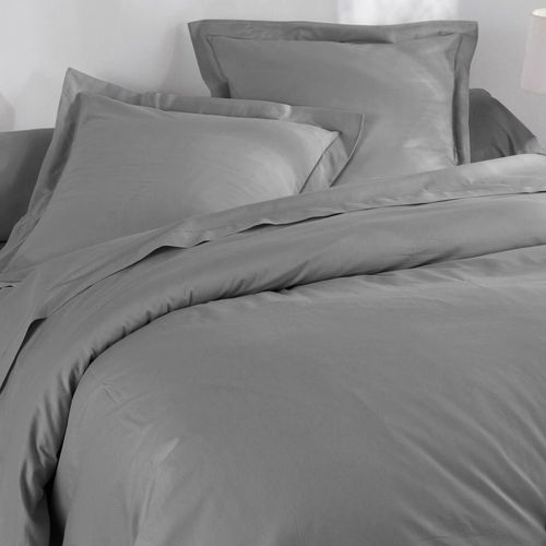 Housse De Couette 240x220 Gris Minéral En Coton