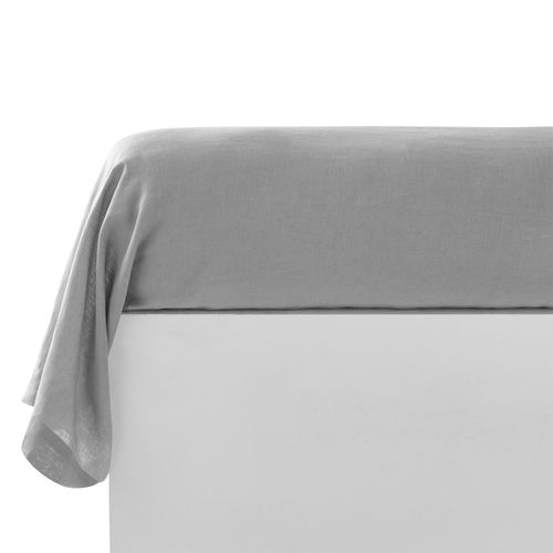 Taie Traversin 45x185 Gris En Lin