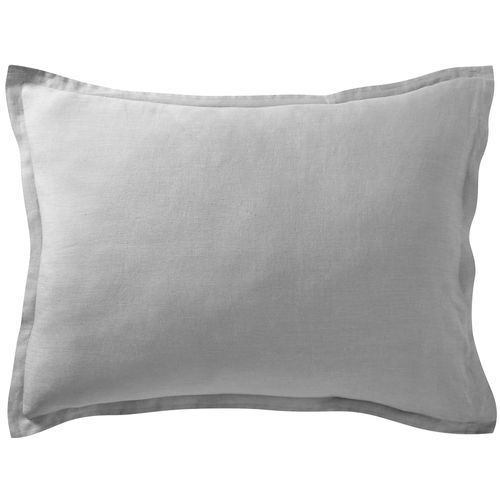 Taie Volant 50x70 Gris En Lin