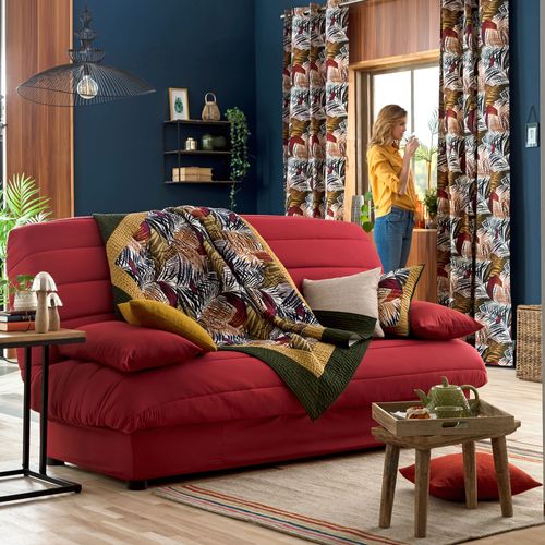 Housse Clic-clac 2 Places Rouge Brique En Polyester