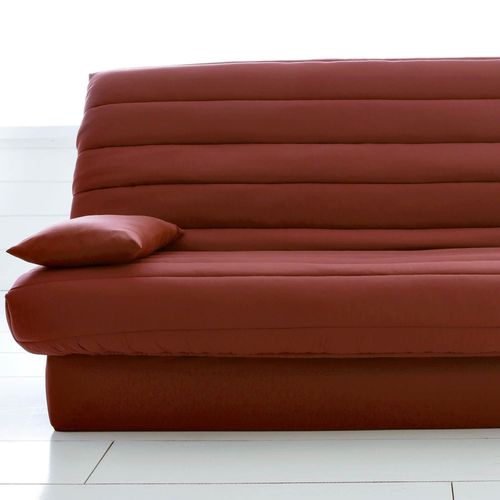 Housse Clic-clac 2 Places Rouge Brique En Polyester