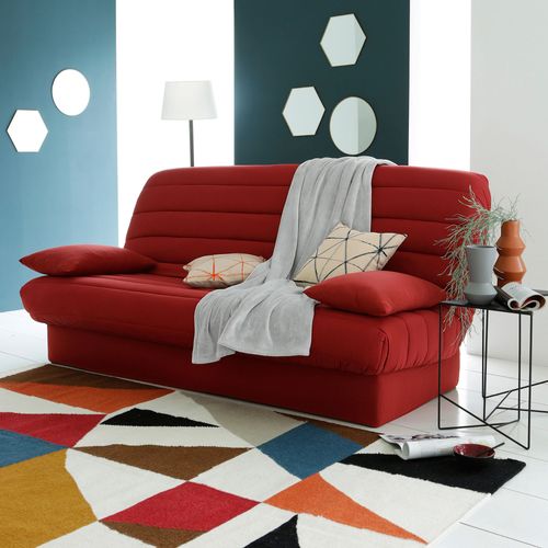 Housse Clic-clac 2 Places Rouge Brique En Polyester