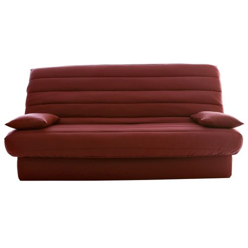 Housse Clic-clac 2 Places Rouge Brique En Polyester