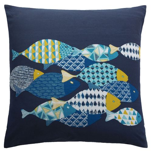 Taie Sac 50x70 Bleu En Coton