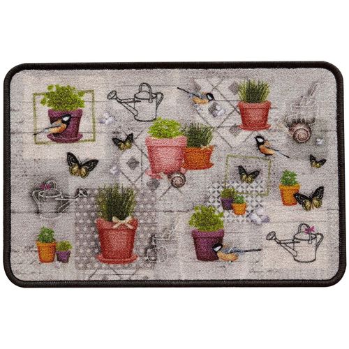 Tapis De Cuisine Unique Gris En Textile