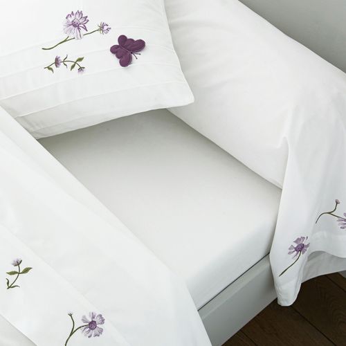 Drap-housse 160x200x28 Blanc En Coton