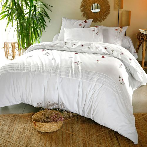 Drap-housse 160x200x28 Blanc En Coton