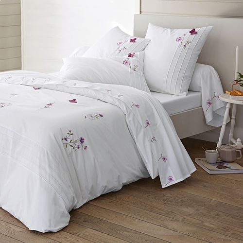 Housse De Couette 140x200 Blanc En Coton