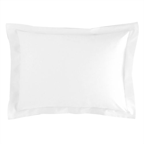 Taie Volant 50x70 Blanc En Coton