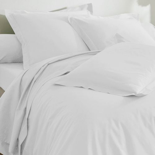Housse De Couette 140x200 Blanc En Coton