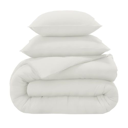 Housse De Couette 140x200 Blanc En Coton