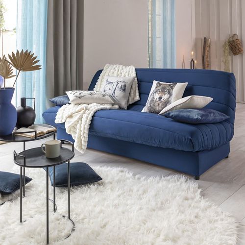 Housse De Coussin 35x60 Bleu En Polyester