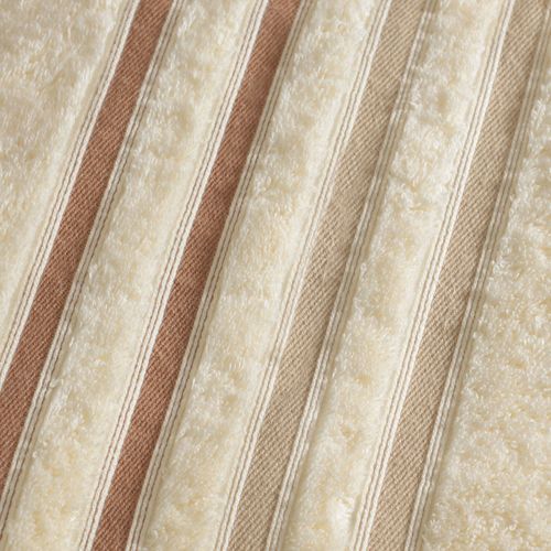 Serviette De Toilette 50x100 Blanc Écru En Acrylique