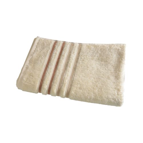 Serviette De Toilette 50x100 Blanc Écru En Acrylique