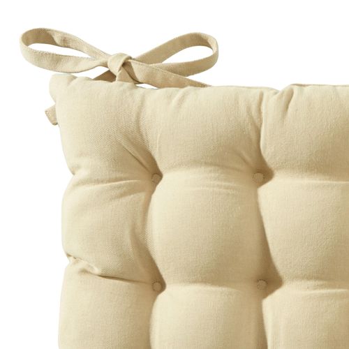 Lot de 2 Galettes 40x40 Beige En Coton