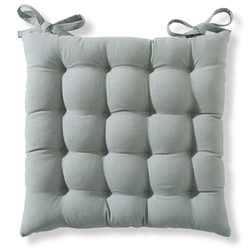 Lot de 2 Galettes 40x40 Gris En Coton