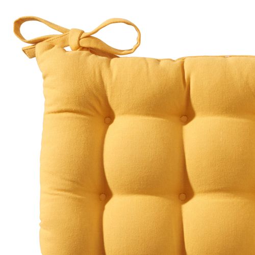 Lot de 2 Galettes 40x40 Jaune En Coton