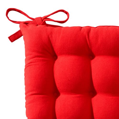 Lot de 2 Galettes 40x40 Rouge Griotte En Coton