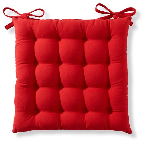 Lot de 2 Galettes 40x40 Rouge Griotte En Coton