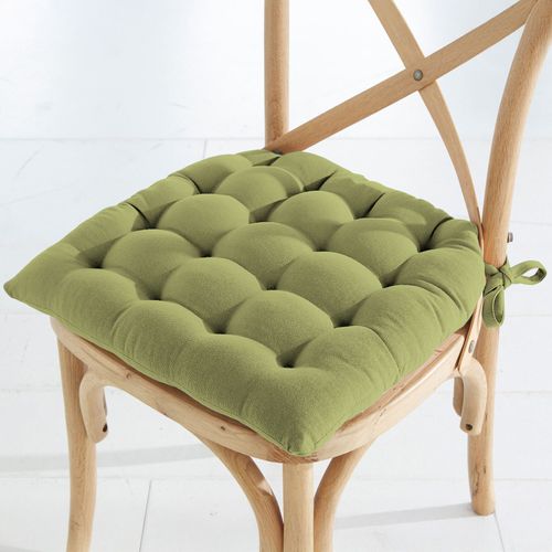 Lot de 2 Galettes 40x40 Vert Pistache En Coton