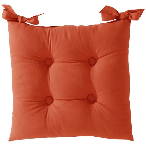 Lot de 2 Galettes 40x40 Rouge Tomette En Coton