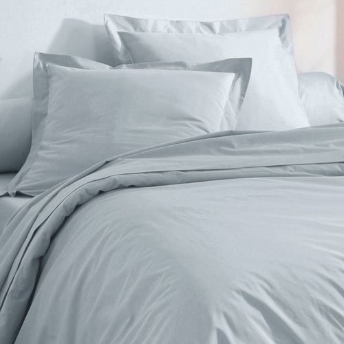 Drap-housse 160x200x28 Gris Perle En Coton