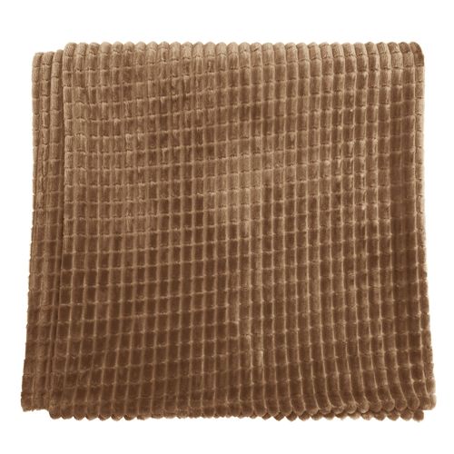 Plaid 150x150 Beige En Polyester