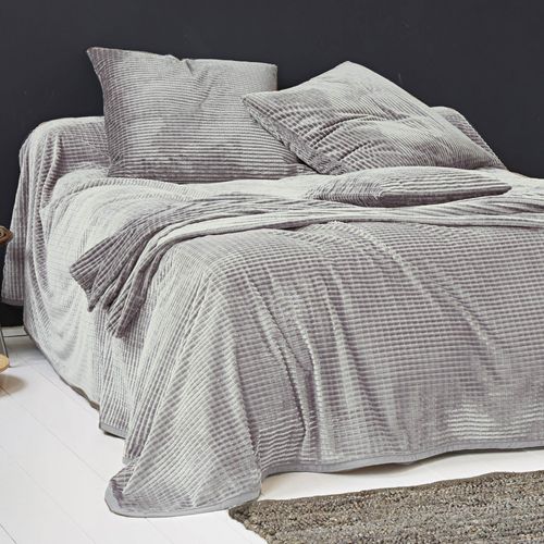 Housse D'oreiller 63x63 Gris En Polyester