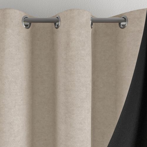 Rideau Occultant 140x260 Naturel En Polyester
