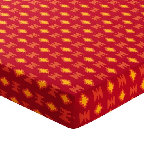 Drap-housse 90x190x28 Multicolore En Coton