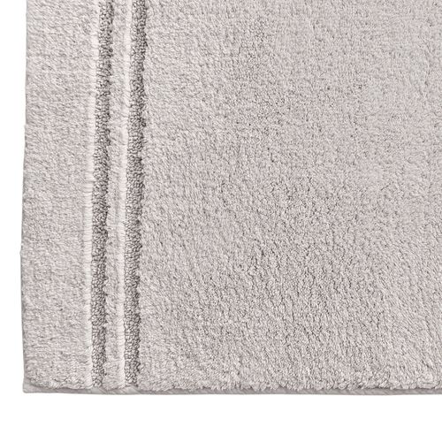 Tapis De Bain 70x120 Gris Brume En Coton