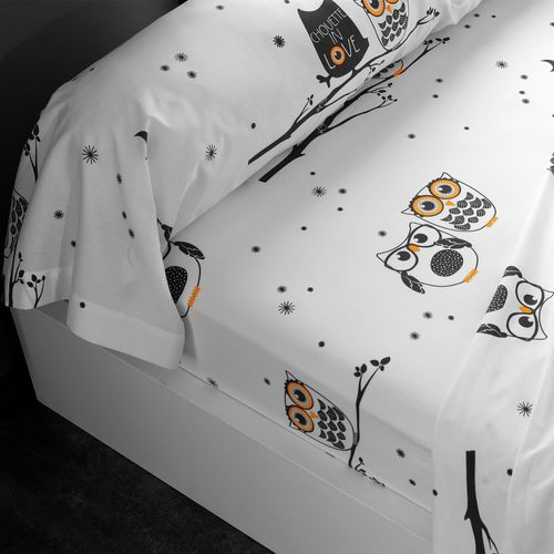 Drap-housse 90x190x28 Gris En Coton