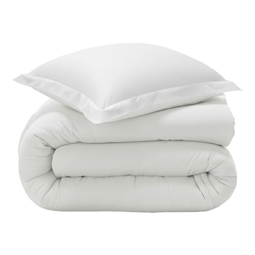 Housse De Couette 200x200 Blanc En Coton
