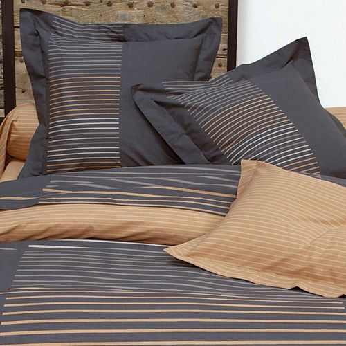 Housse De Couette 260x240 Gris En Coton