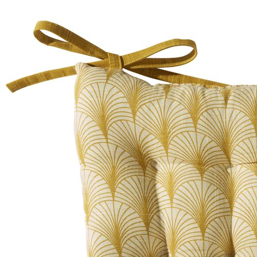 Galette 40x40 Jaune Curry En Coton