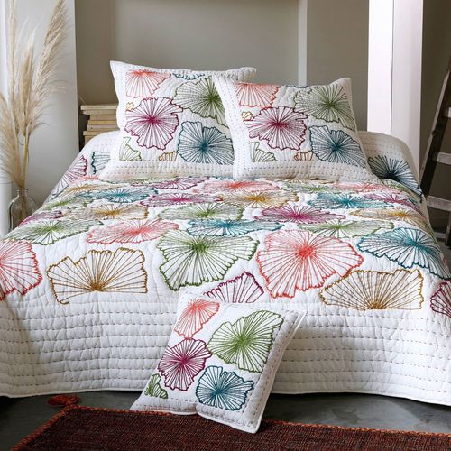 Plaid 150x150 Multicolore En Coton 250 G/m²