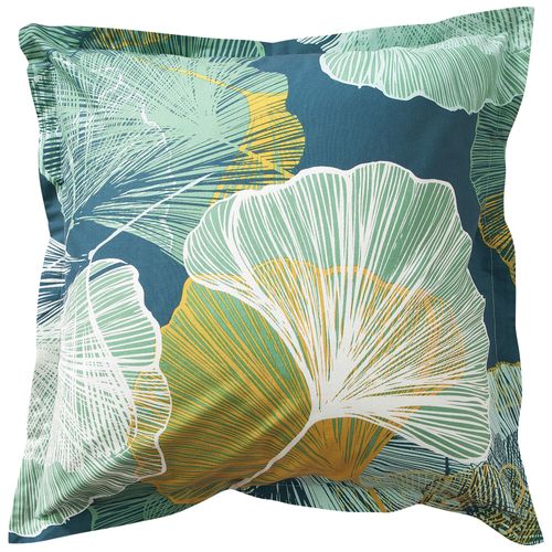 Taie Volant 50x70 Vert En Coton