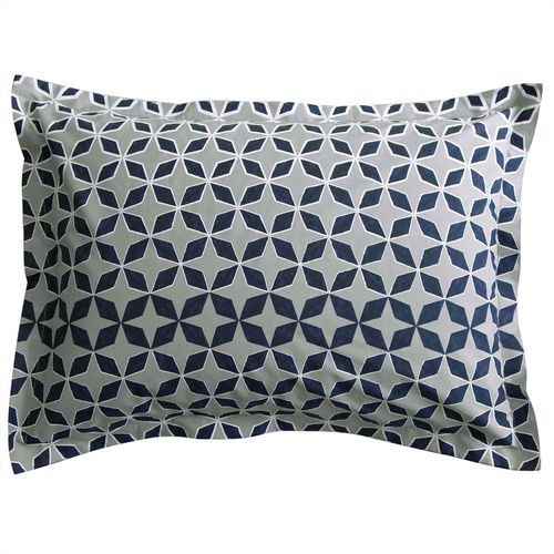 Taie Volant 50x70 Gris En Coton