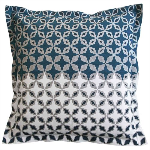 Taie Volant 50x70 Gris En Coton