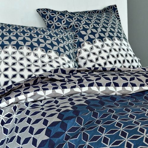 Housse De Couette 260x240 Gris En Coton