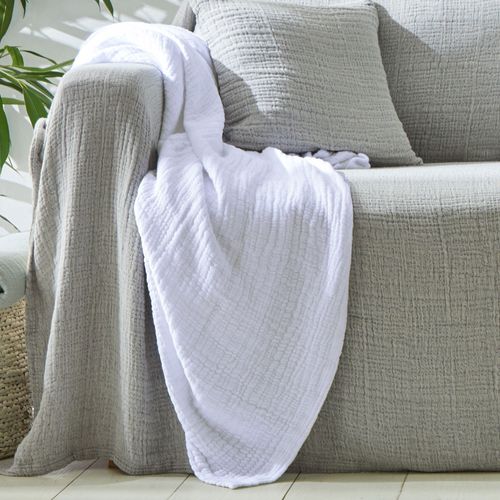 Housse D'oreiller 65x65 Blanc En Coton