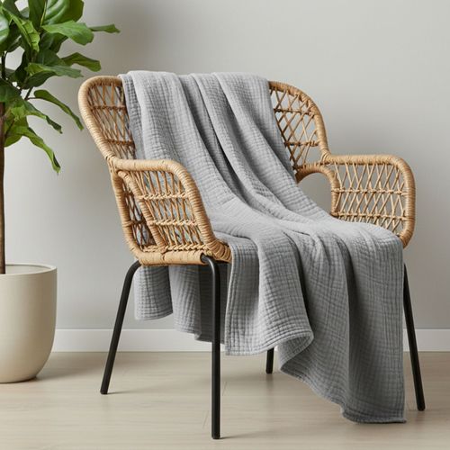 Housse D'oreiller 65x65 Gris Perle En Coton