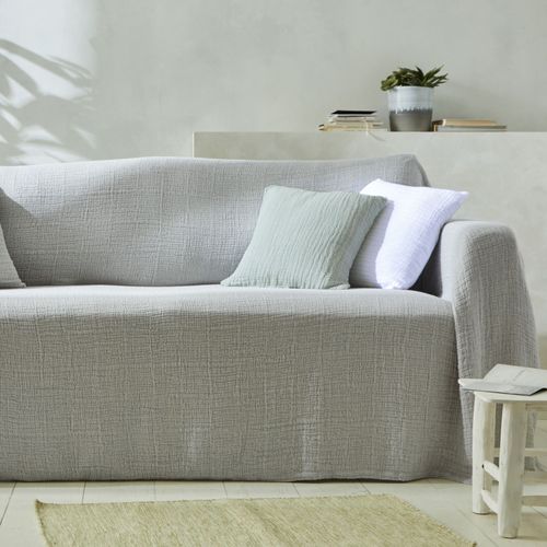 Housse D'oreiller 65x65 Gris Perle En Coton