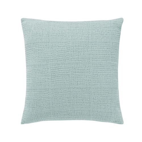 Housse De Coussin 40x40 Vert D'eau En Coton