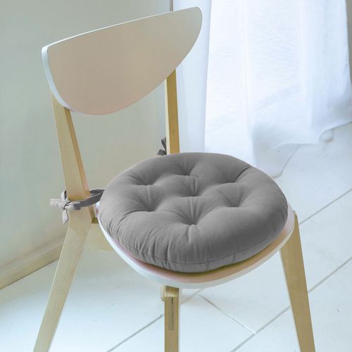 Lot de 2 Galettes Rond Gris En Coton